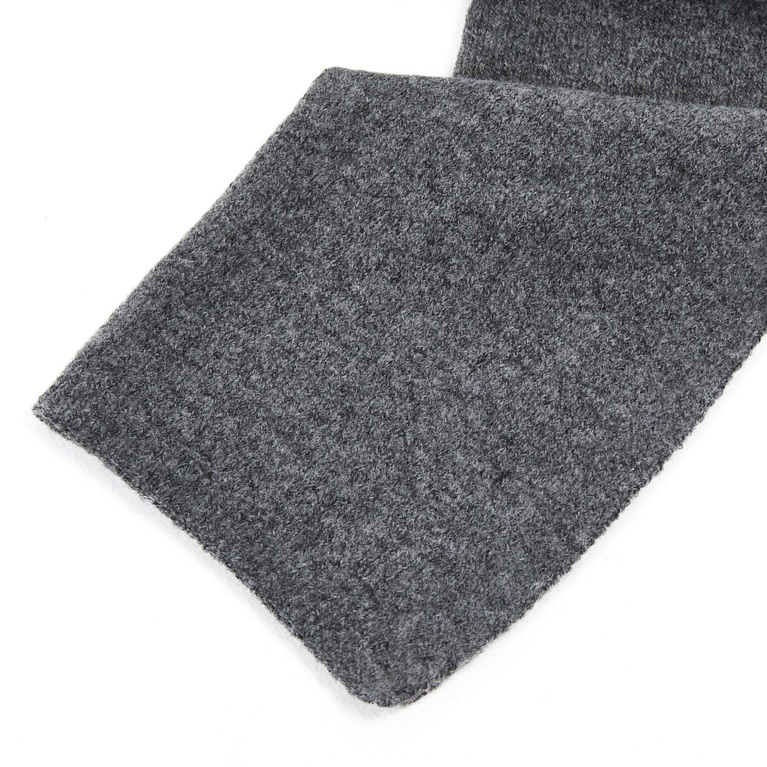 Plain Knit Scarf Grey Melange